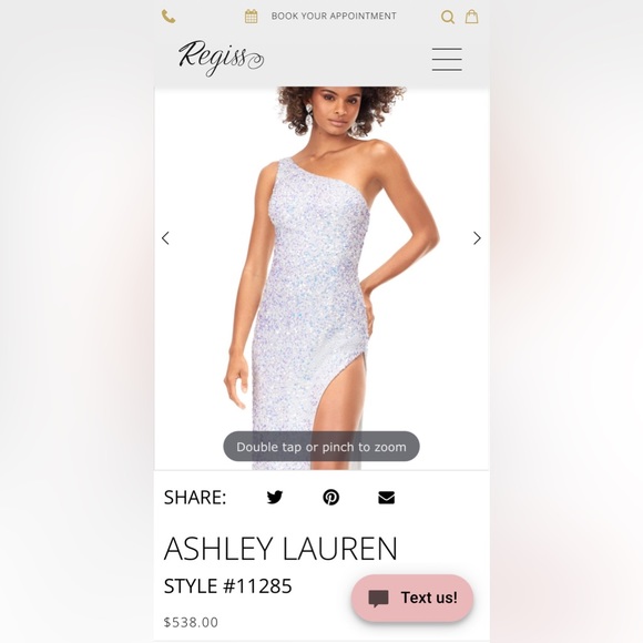 Ashley Lauren Prom Dress Size 2 - Picture 5 of 7